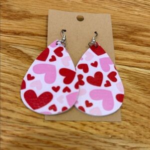 Heart Pattern Teardrop Earrings